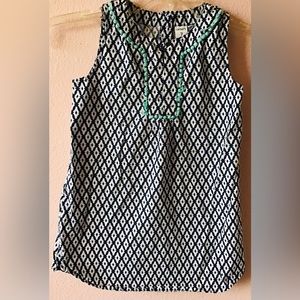 Carter’s blue white tunic top size 7